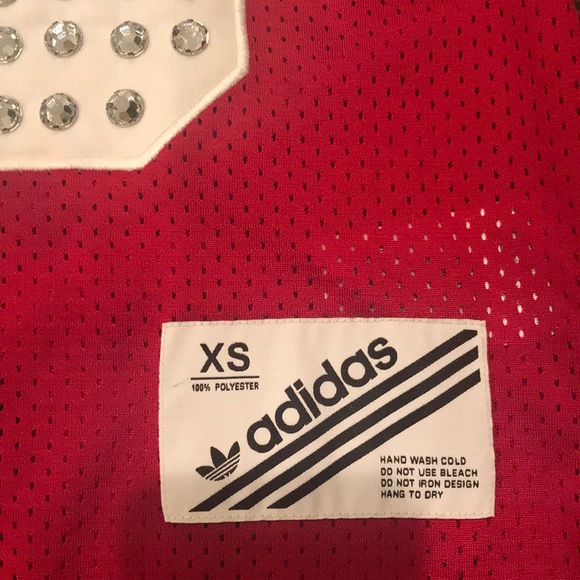 Jeremy Scott x Adidas | Red Tail Jersey Tank Top - Picture 5 of 8